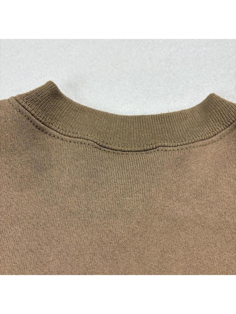 Vintage 90s Patchwork Town Sweatshirt Cardigan Womens Size XL Brown - Picture 9 of 9